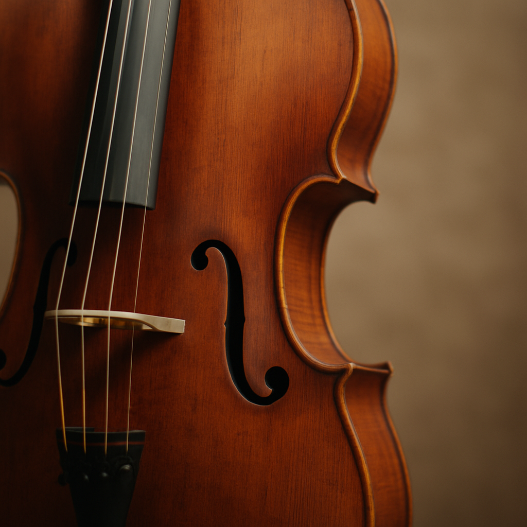 Close-up of a cello